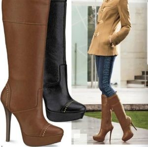 Tall platform boots